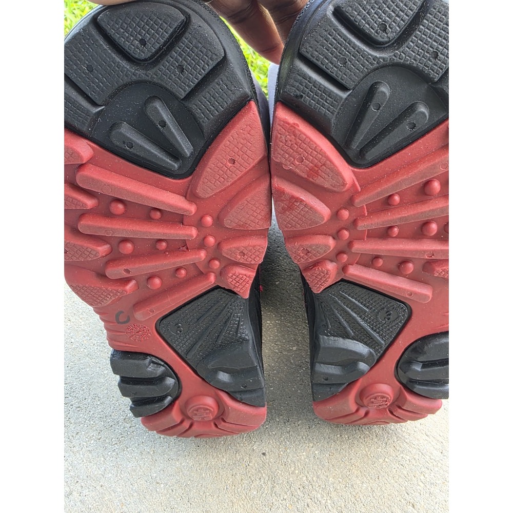 Kamik Kids Waterproof Snow Boots Black Red Trim Size 3 Winter Mid-Calf - Picture 5 of 6